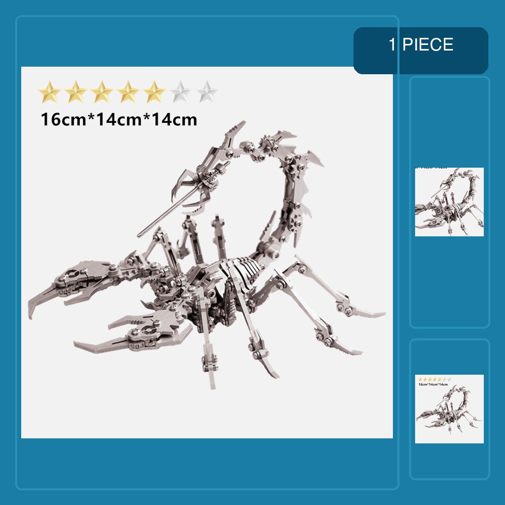 Metal 3D Puzzle Stainless Model Kit - 3D metal puzzle children adult DIY