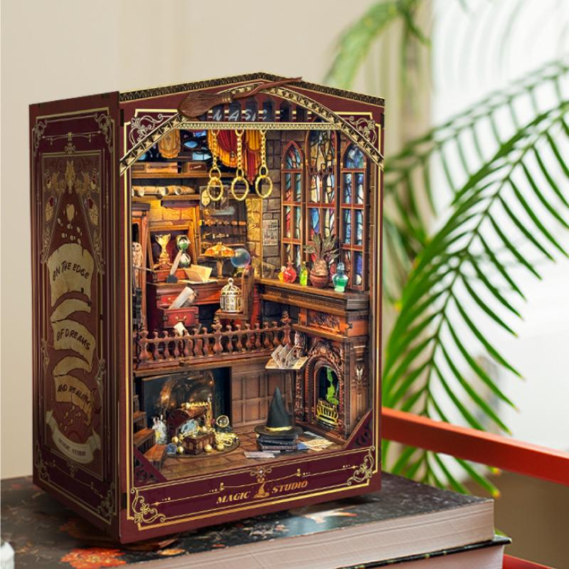 DIY Book Nook Shelf Insert Kit - Diy Miniature Dollhouse Kit Book Nook review and price