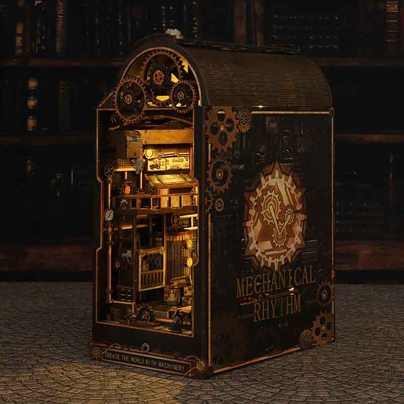 Mechanical Workshop Wooden Min - Diy Miniature Dollhouse Kit Book Nook review and price