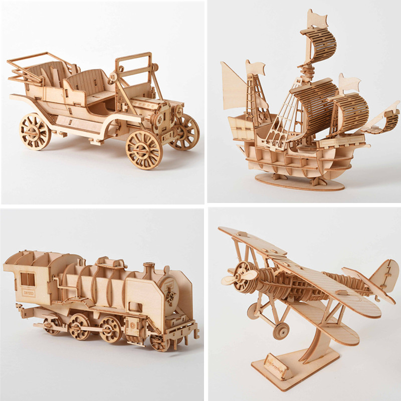 3D Wooden Puzzle DIY Kit - Las - Laser Cut Wooden Model Kit Assembly review and price