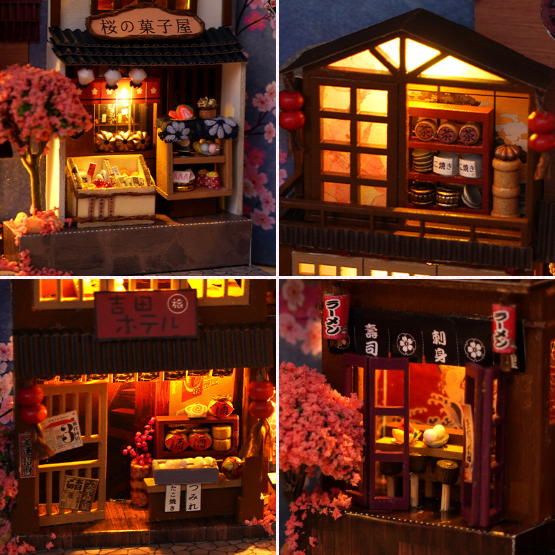Japanese Retro DIY Wooden Book - Book Nook Shelf Insert Alley Diy review and price