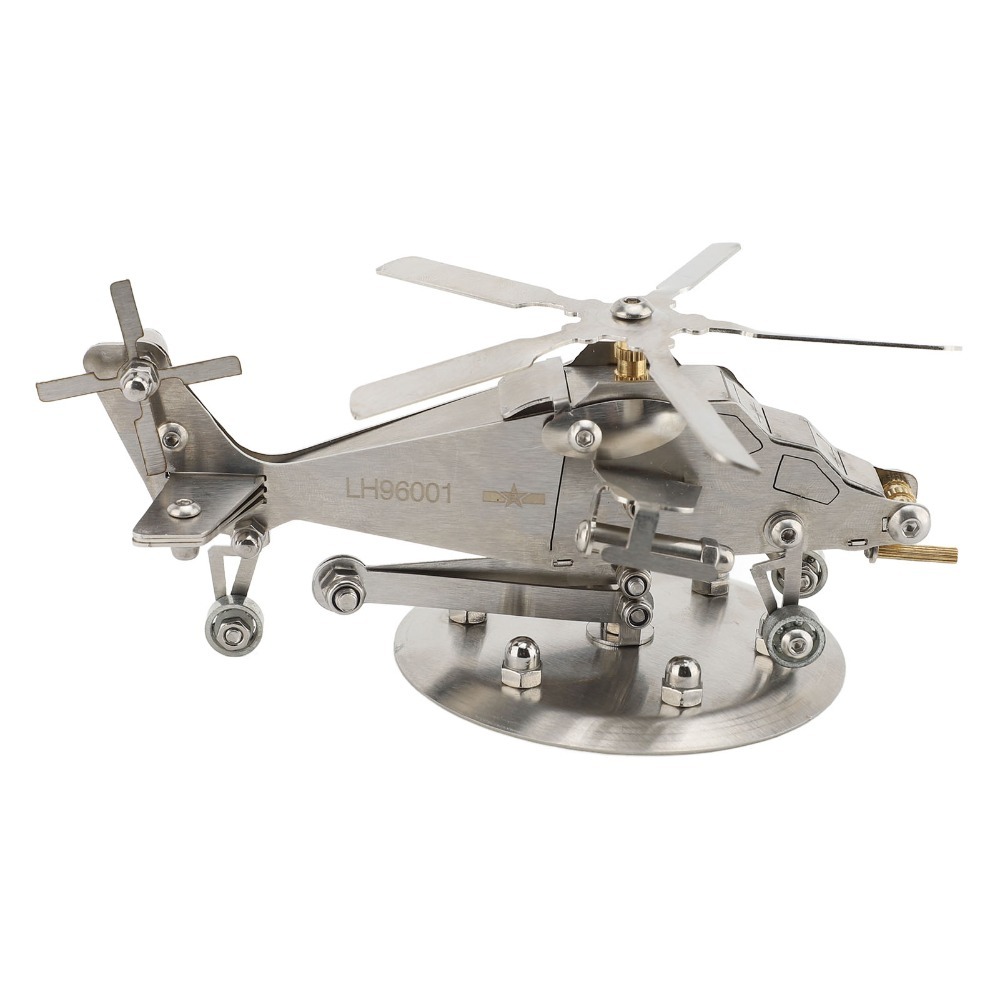 Stainless Steel Helicopter Mod - Metal 3D Puzzle Stainless Model Kit review and price