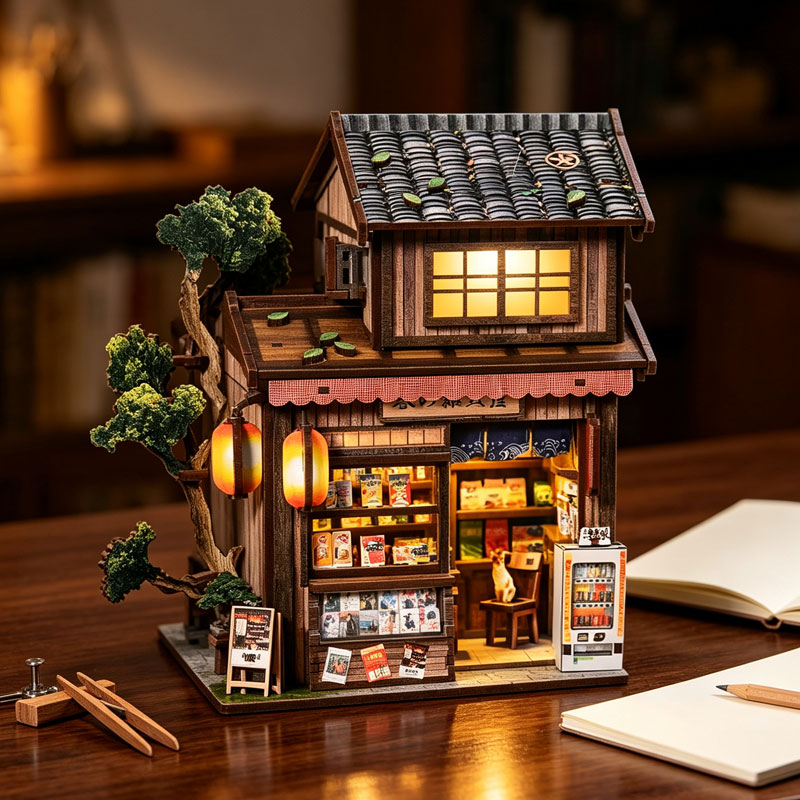 DIY Miniature House Kit 3D Woo - Diy Miniature Dollhouse Kit Book Nook review and price