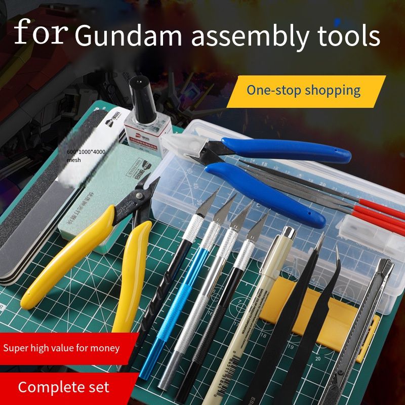For Gundam Model Building Tool - Modeling Tool Kit Tweezers Hobby Knife review and price