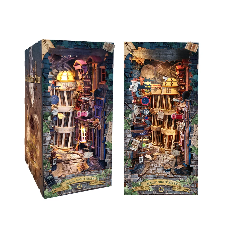 DIY Wooden Book Nook Shelf Ins - Book Nook Shelf Insert Alley Diy review and price
