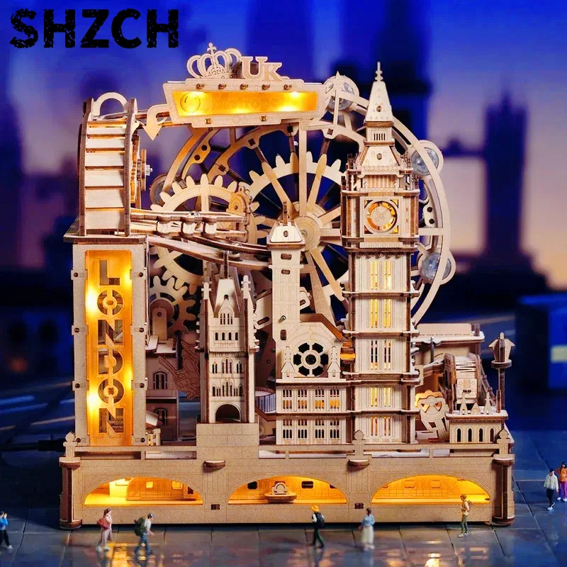 3D Wooden Puzzle Marble Run Bu - 3D Wooden Mechanical Puzzle Marble Run review and price
