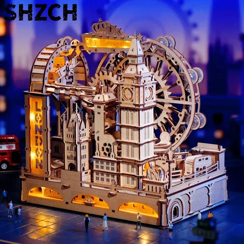 3D Wooden Puzzle Marble Run Bu - 3D Wooden Mechanical Puzzle Marble Run review and price