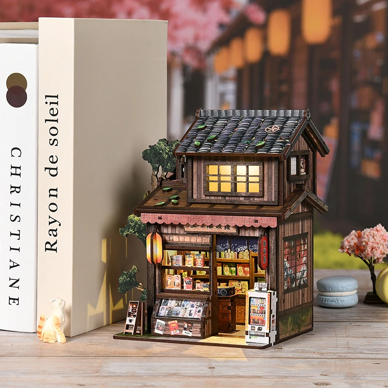 Japan Style DIY Wooden Book No - Diy Miniature Dollhouse Kit Book Nook review and price
