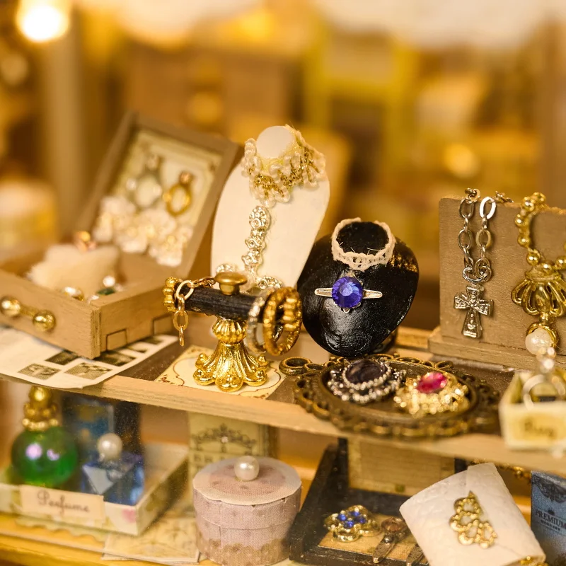 DIY Wooden Jewelry Store Casa  - Miniature Led Light Kit For Dollhouse review and price