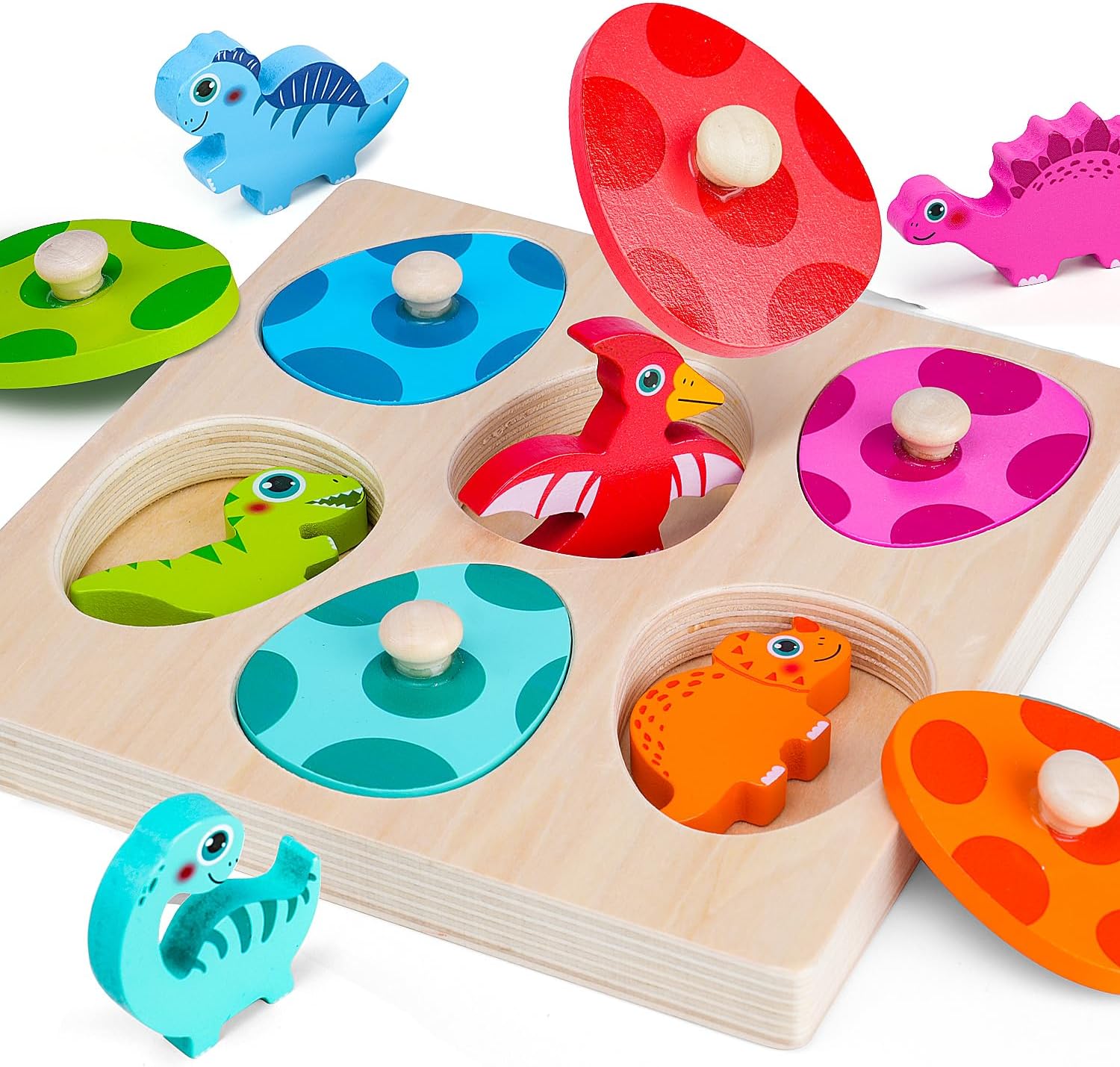Wooden Dinosaur Jigsaw Puzzle  - 3D Wooden Mechanical Puzzle Marble Run review and price