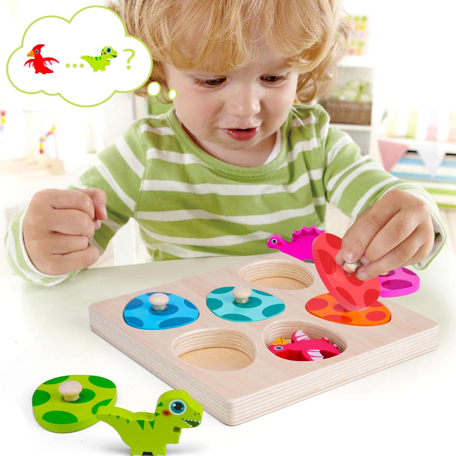 Wooden Dinosaur Jigsaw Puzzle  - 3D Wooden Mechanical Puzzle Marble Run review and price